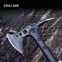 Haute qualité en Nylon fibre de verre poignée feu hache noir tactique chasse multi-fonction Camp hache couteau marteau hache