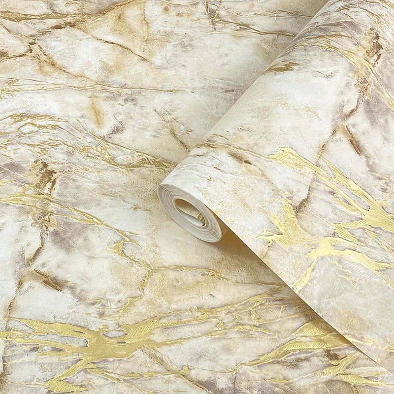 Beige-Gold Fine Vein Marble Sticker