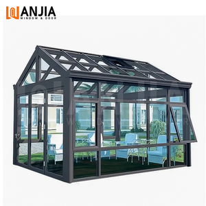 Veranda in Vetro e Alluminio dal Design Moderno, Giardino d'Inverno in Vetro per Esterni - Product Image 4