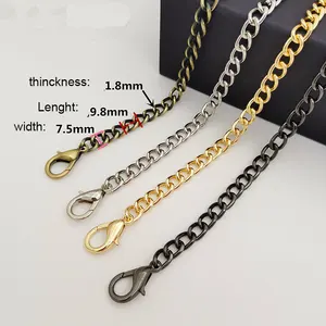 Decorative metal chain for purse bag accessories metal chain for bag