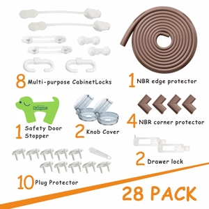 Probebi Kit de protection pour enfants Produits de sécurité pour bébé Ensemble de verrouillage de sécurité pour bébé Kit d'angle de <span class=keywords><strong>table</strong></span> complet - Product Image 2