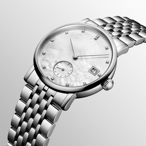 Montre mécanique pour femme avec petit cadran des secondes, bracelet en acier inoxydable, verre saphir, montre-bracelet élégante Longinesing - Product Image 1
