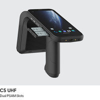 جهاز Chainway C5 الصناعي المحمول متعدد الوظائف بتصميم متين مزود بقارئ RFID UHF من Impinj E710 وبطارية مزدوجة