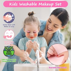 EPT Fashion Valigetta Cosmetica Lavabile Fai-da-te Divertente con Specchio, Set Trucco per Bambine e Ragazze, Kit Trucco per Bambini - Product Image 3