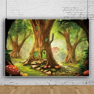 Latar belakang foto hutan memikat latar belakang Wonderland Fairyland foto Mystic properti Booth Glitter fantasi latar belakang untuk petualangan