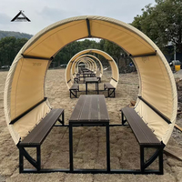 Tente d'événement extérieure personnalisée avec chaise de table étanche et facile à installer autre tente tente de camping de luxe pour restaurant, salon, café