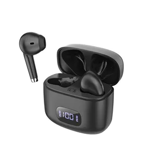 Grosir Pabrik 2024 Earphone Gaming nirkabel Headphone game sentuh Bluetooth tampilan Digital Earbud