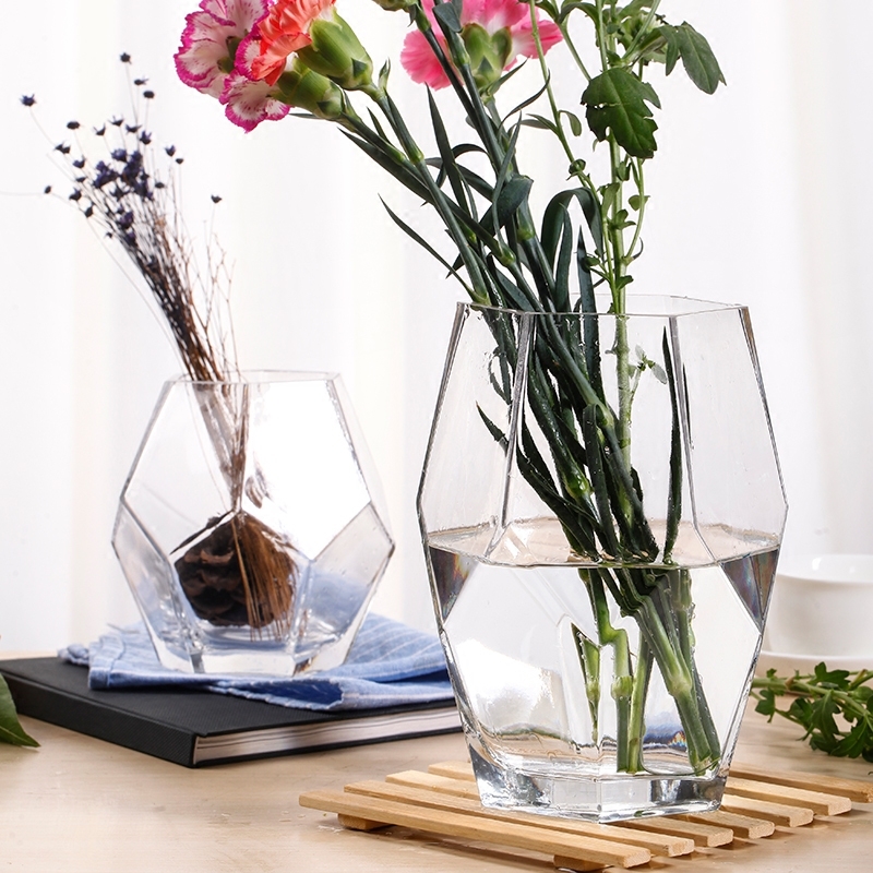 Factory Produced Wholesale Glass Flower Vase for Home Decor