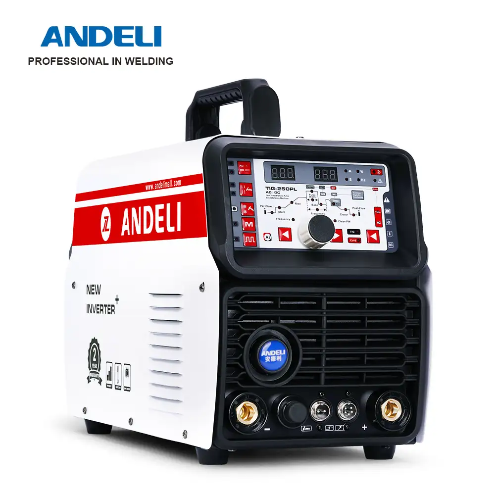 ANDELI-máquina de soldadura en frío de pulso inteligente AC DC, TIG-250PL, TIG de aluminio con aleación de aluminio