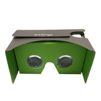 Lunettes 3D VR Box pliables en papier compatibles Google Cardboard pour commandes en gros, avec logo OEM pour promotions et cadeaux d'entreprise
