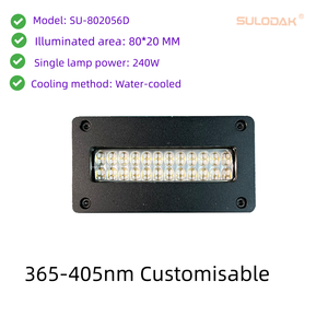Sulodak 8020 Su Soğutmalı Endüstriyel Kaplama Kürleme Lambası UV LED Işık 240W Kurutma Sistemi Ricoh G5 G6 UV Mürekkep Püskürtmeli Ön Kürleme için - Product Image 1