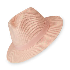 Vente en gros de chapeaux Fedora personnalisés en paille Panama Chapeaux de <span class=keywords><strong>canotier</strong></span> de haute qualité pour hommes Chapeaux de plage avec protection solaire UV - Product Image 2