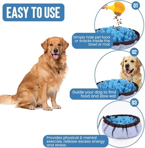 Alfombra Interactiva Plegable para Perros, Juego de Buscar Comida, Alivio del Aburrimiento y el Estrés, Dispensador de Premios de Alimentación Lenta, Plegable y Portátil - Product Image 2