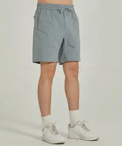Fabrika özel lulu erkek BOWLlNE serisi rahat dokuma şort açık moda trend INS yaz beş noktalı pantolon yeni