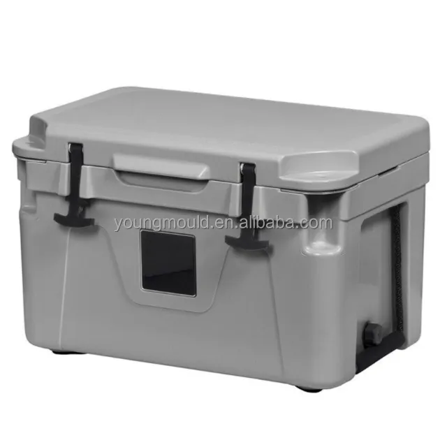 Good Quality Hard Plastic Ice Chest Rotomolded Cooler Box For Holiday Camping Use Long-lasting insulation