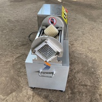 Elektrische Pusher Groente Chips Frieten Cutter Wortelen Komkommer Strip Snijmachine Snijmachine