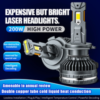 Vente en gros d'ampoules de phares à LED 160W feux de croisement H1 H7 H8 H9 H11 9005 9006 H4 V95 Triple tube de cuivre aluminium IP67 lampe de conduite