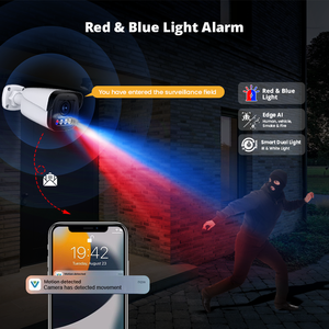 Veezoom 8MP 4k đầy màu sắc tầm nhìn ban đêm góc rộng CCTV <span class=keywords><strong>Camera</strong></span> Hệ thống an ninh 8 kênh PoE NVR 4 máy ảnh đám mây ngoài trời sử dụng nhà - Product Image 2