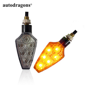 Luces Intermitentes para Motocicleta de 6W, 6 LED, 12V, Luz Amarilla, Indicador de Dirección - Product Image 1
