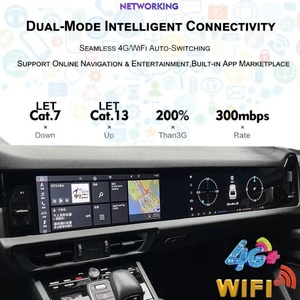 Autoradio Android 15 avec navigation GPS pour Porsche Cayenne 2018-2023, double écran, lecteur multimédia vidéo, Carplay, unité centrale - Product Image 6