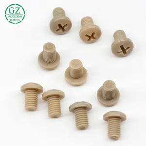 M16X70 outer hexagon PEEK screw high temperature wear resistant PEEK screws plastic