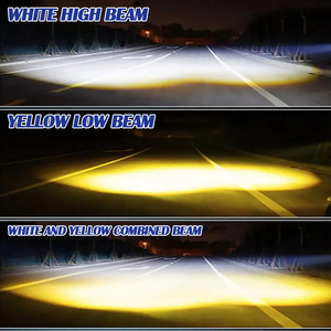 Nouveaux phares de moto à LED en forme de cœur, double couleur RGB, feux de route, étanches IP67, antibrouillard pour voitures et camions MO-235 2 - Product Image 6