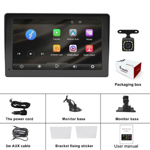 Podofo di động không dây Carplay Màn hình Airplay Android Auto Car đài phát thanh stereo BT 7 "Màn hình cảm ứng thông minh màn hình + Phía sau xem máy ảnh - Product Image 6