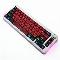 Clavier mécanique à commutation à chaud filaire/sans fil 2,4 G RVB disposition 65 % joint personnalisé clavier de jeu