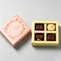 Boîte à bonbons en papier personnalisée, emballage biodégradable, boîte à dessert de luxe pour mariage, boîte à chocolat au coco avec séparateur