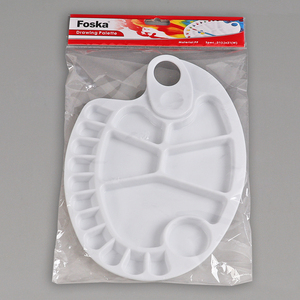 ถาดผสมสีน้ำพลาสติกสำหรับวาดภาพศิลปะแบบมืออาชีพ ยี่ห้อ Foska รุ่นคลาสสิก พาเลทแบบพกพาสำหรับศิลปิน - Product Image 5