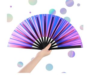 Abanico de Mano de PVC Extra Grande para Promoción de Bodas, Diseño Personalizado, Estilo Encantador, Regalo Empresarial, Patrón Personalizado, Material PP - Product Image 3