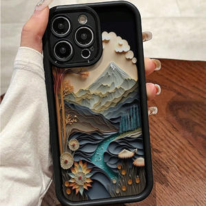 Coque de téléphone de protection de caméra en TPU blanc <span class=keywords><strong>neige</strong></span> haute bambou compatible avec <span class=keywords><strong>Apple</strong></span> 16/15/14/13/12/11 XS MAX XR 11Pro 7 Plus - Product Image 1