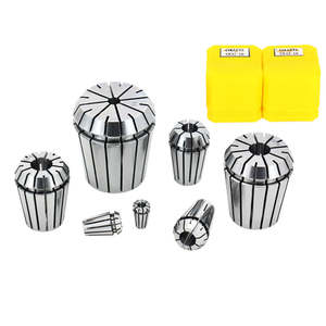 Ensemble de mandrins pneumatiques <span class=keywords><strong>ER11</strong></span> 15 pièces 1-7 mm et 1/8-1/4 pouce HSS pour routeur CNC, gravure, fraisage - Product Image 1