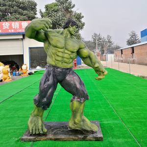 Escultura Personalizable de <span class=keywords><strong>Hulk</strong></span> para Decoración de Interiores Figura de Acción de Superhéroe Famoso de Película Artesanía en Fibra de Vidrio para Gimnasio - Product Image 6