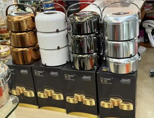 Olla Térmica Portátil <span class=keywords><strong>de</strong></span> 3L, 4L y 5L, Juego <span class=keywords><strong>de</strong></span> 3 Piezas, Recipiente Aislado <span class=keywords><strong>para</strong></span> Mantener la Comida Caliente con Asa, <span class=keywords><strong>para</strong></span> Reuniones Familiares - Product Image 5