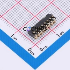 GT-BTP16008-0180B-014B Blade/Spring Contact Battery Connector SMD,P=1.6mm Connector Spring Contact Type 1.6mm 8P Vertical Mount - Product Image 2