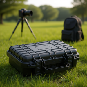 Valise de transport portable noire en PP 11,8x8,7x3,9 pouces pour la protection de l'appareil photo, style professionnel - Product Image 2