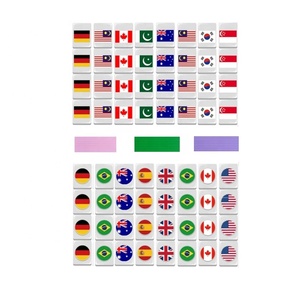 Jeu de Mahjong Deluxe Personnalisé avec Drapeaux de Sublimation, 30mm, pour Voyage, avec Tuiles de type Rummy, disponibles en motifs Singapour, Américain, Japonais, Taïwanais, Américain, Chinois - Product Image 3
