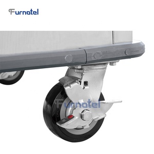 डबल तापमान में एक मशीन गर्म और ठंडे खाद्य पकड़े कैबिनेट बड़े भोज खाद्य गरम ट्राली - Product Image 5