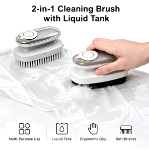 Spazzola per Bucato <span class=keywords><strong>con</strong></span> Dispenser di Detersivo, Anti-Graffio |   Spazzola Multifunzionale Portatile per Pulizia di Scarpe, Vestiti e Superfici - Product Image 1