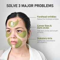 Patchs de gel hydratants doux coréens pour les yeux, masque en gel de collagène noir anti-rides et anti-âge sous les yeux