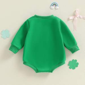 Ropa de Primavera/Verano para Bebé Niña Recién Nacida, Mono de Manga Larga con Estampado de Conejito de Pascua - Product Image 6