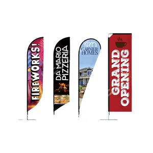 Drapeau <span class=keywords><strong>de</strong></span> plage en forme <span class=keywords><strong>de</strong></span> larme imprimé numérique soyeux avec base <span class=keywords><strong>de</strong></span> sac à eau en aluminium avec logo personnalisé et poteau en fibre <span class=keywords><strong>de</strong></span> verre - Product Image 1