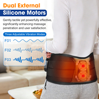Ceinture chauffante portable sans fil pour les hanches, rechargeable par USB, compresse chaude vibrante, masseur de la taille et des hanches