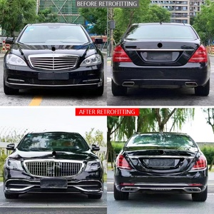 Kit de Carrocería para Benz W221 2005-2013, Modificación y Actualización a W222, Parachoques Delantero, Capó, Guardabarros, Parachoques Trasero, Luces Traseras - Product Image 2