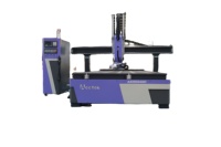 Routeur CNC AKM2040-4A 2*4m, machine de gravure 3D pour le bois et l'acrylique, mouvement simultané 4 axes