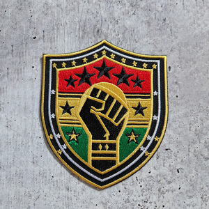 <span class=keywords><strong>Patch</strong></span> nhà sản xuất tùy chỉnh thống nhất và Valor nắm tay thêu phù hiệu sắt trên cao bồi thêu vá - Product Image 3