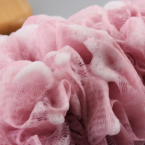 Long <b>Handled</b> Bath Brush Pink Plastic Back Scrubber Shower <b>Sponge</b> With Handle For Bathing - Product Image 4