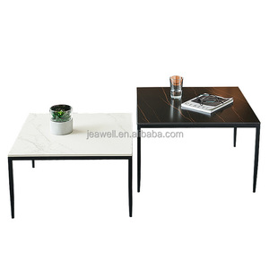 Đá cẩm thạch nhân tạo vòng hiện đại cuộc sống trang trí bề mặt Bàn cà phê, bàn ăn với khung kim loại sofa trung tâm bảng - Product Image 1