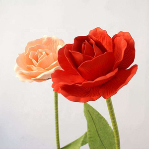 Rose artificielle en mousse de haute qualité pour mariage et Saint-Valentin, rose en PE à tenir en main - Product Image 1